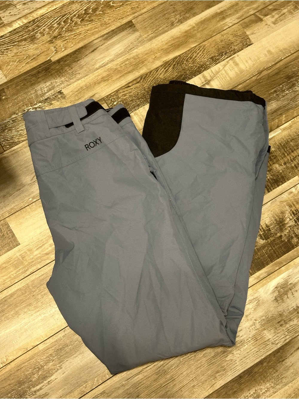 Women’s Light Blue/Gray Waterproof Snow Pants - Insulated Ski Joggers - Picture 2 of 5